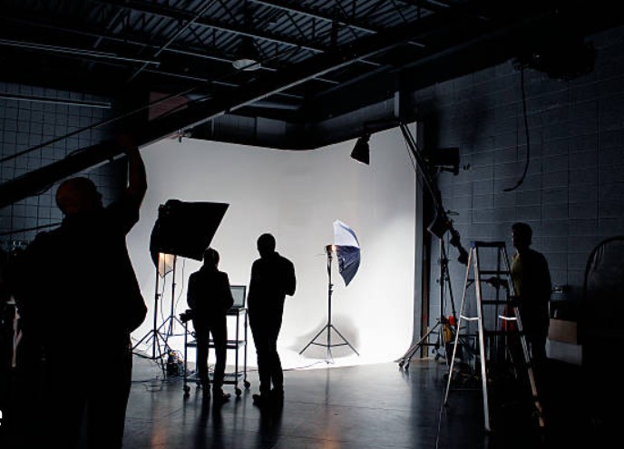 Men working at a desk